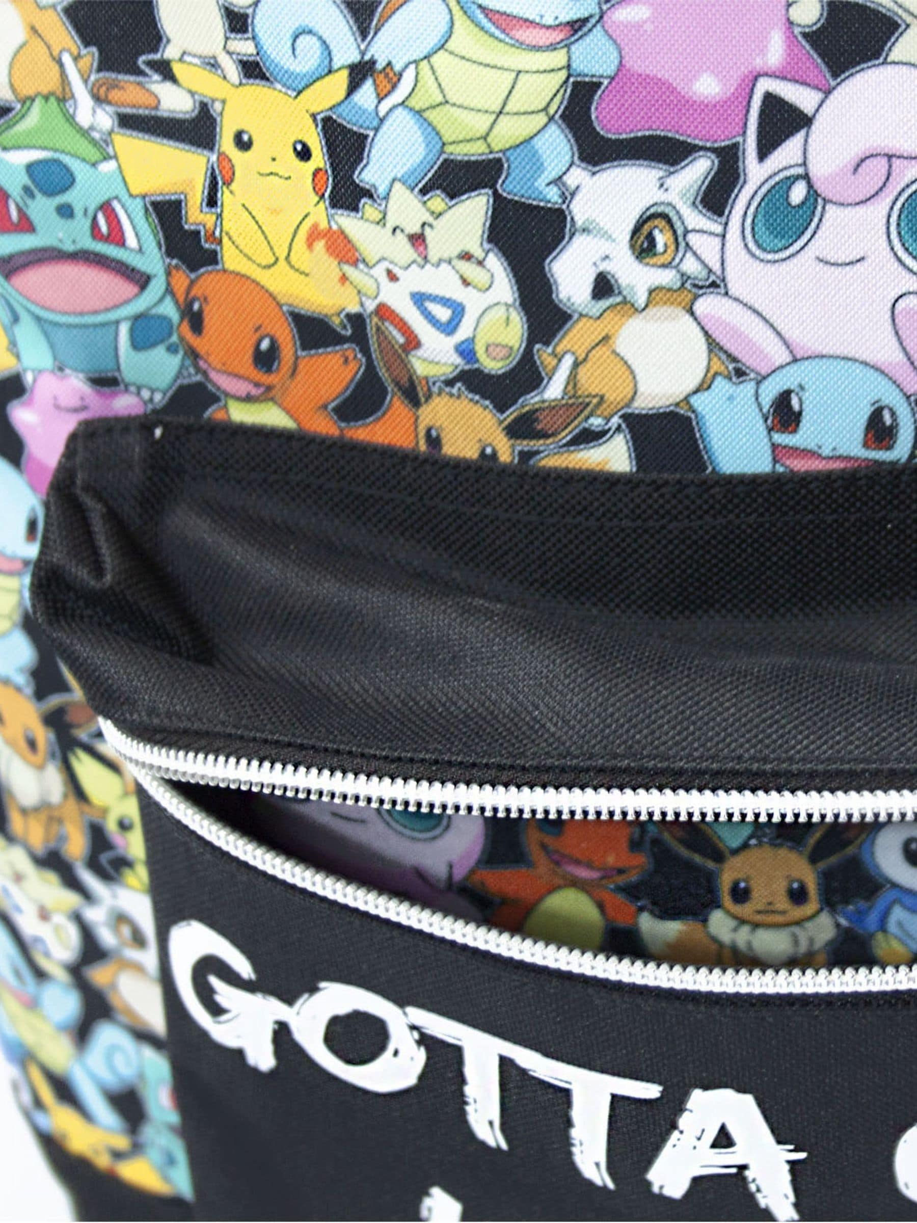 Vanilla Underground Pokemon backpack multi character print, imported from the UK