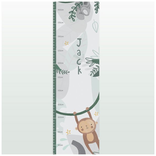 Tiny Tatty Teddy personalised height chart with name (British brand)