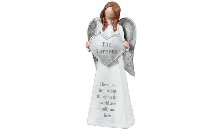 Personalised resin angel ornament 23cm, UK version
