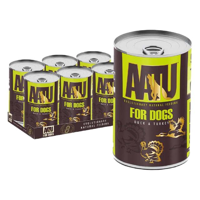 AATU Adult Duck & Turkey Wet Dog Food Tins   6 x 400g GOODS M&S   