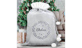 Personalised Message Grey Holly Christmas Sack GOODS Argos