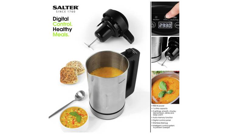 Salter electric soup maker 1.6L silver - British product