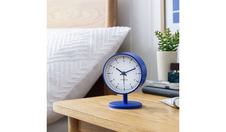 Habitat analogue alarm clock blue compact - British product