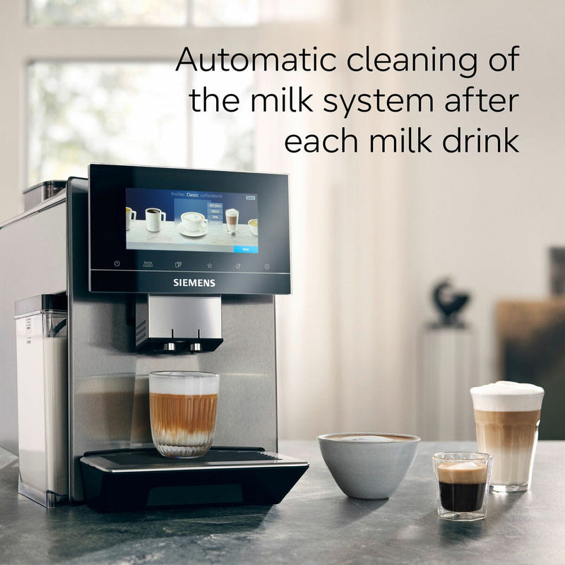 Siemens EQ900+ coffee machine silver, imported from the UK