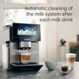 Siemens EQ900+ coffee machine silver, imported from the UK