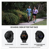 Garmin Forerunner 165 GPS running smartwatch Mist Grey 43mm, UK version