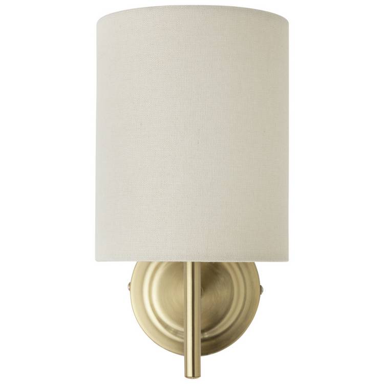 Argos Home wall light brass and natural, imported from the UK