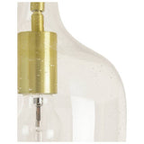Argos Home Abas glass flush to ceiling light satin brass (British brand)