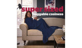 Silentnight Snugsie wearable blanket navy sparkle, imported from the UK