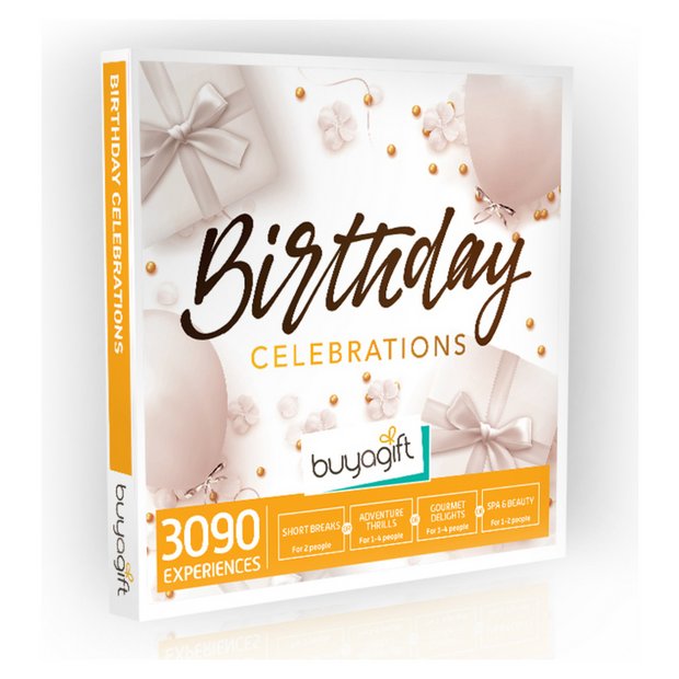 Buyagift Birthday Celebrations Box gift experience imported from the UK