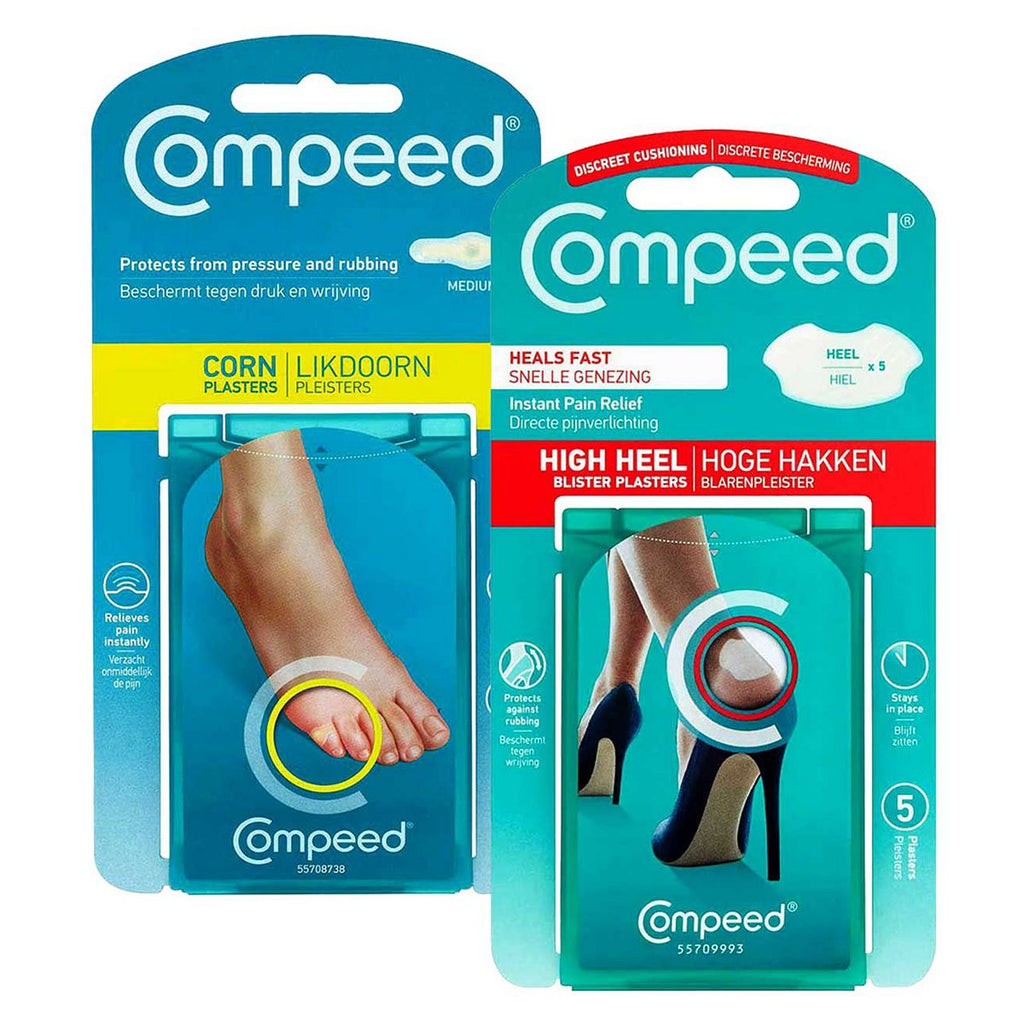 Compeed Hydrocolloid High Heel Blister Plasters and Corn Protection Bundle