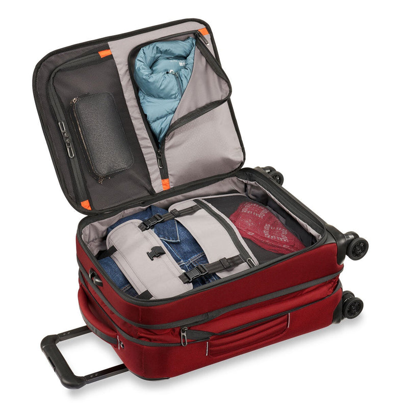 Briggs & Riley ZDX 53cm carry-on spinner suitcase in Brick (British brand)
