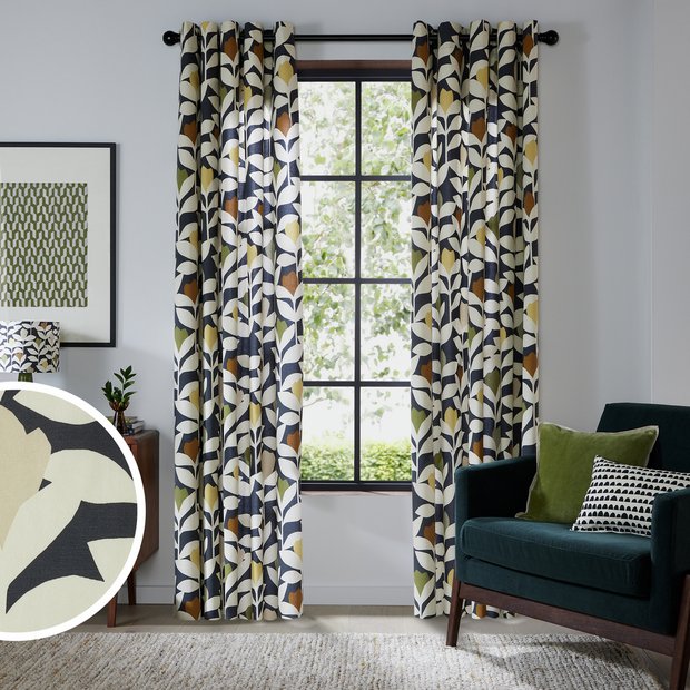 Habitat Scion Padukka eyelet curtains multi 117x137cm, UK version