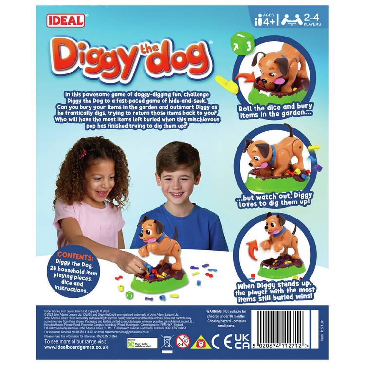 Diggy the Dog electronic hide-and-seek game, UK version