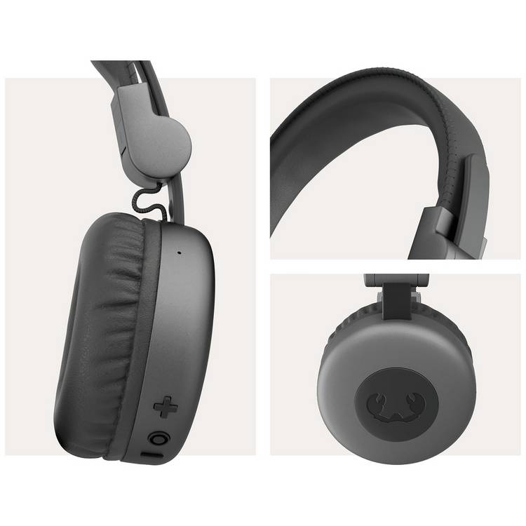 Fresh 'n Rebel on-ear wireless headphones grey, imported from the UK