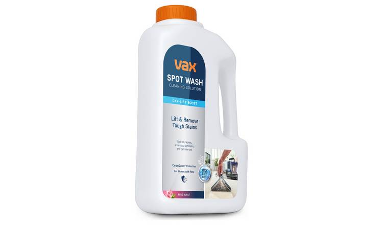 Vax SpotWash Oxy-Lift Boost 1.5L carpet cleaning solution, imported from the UK