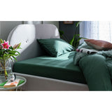 Habitat Cotton Rich 180 TC Leaf Green Fitted Sheet - King