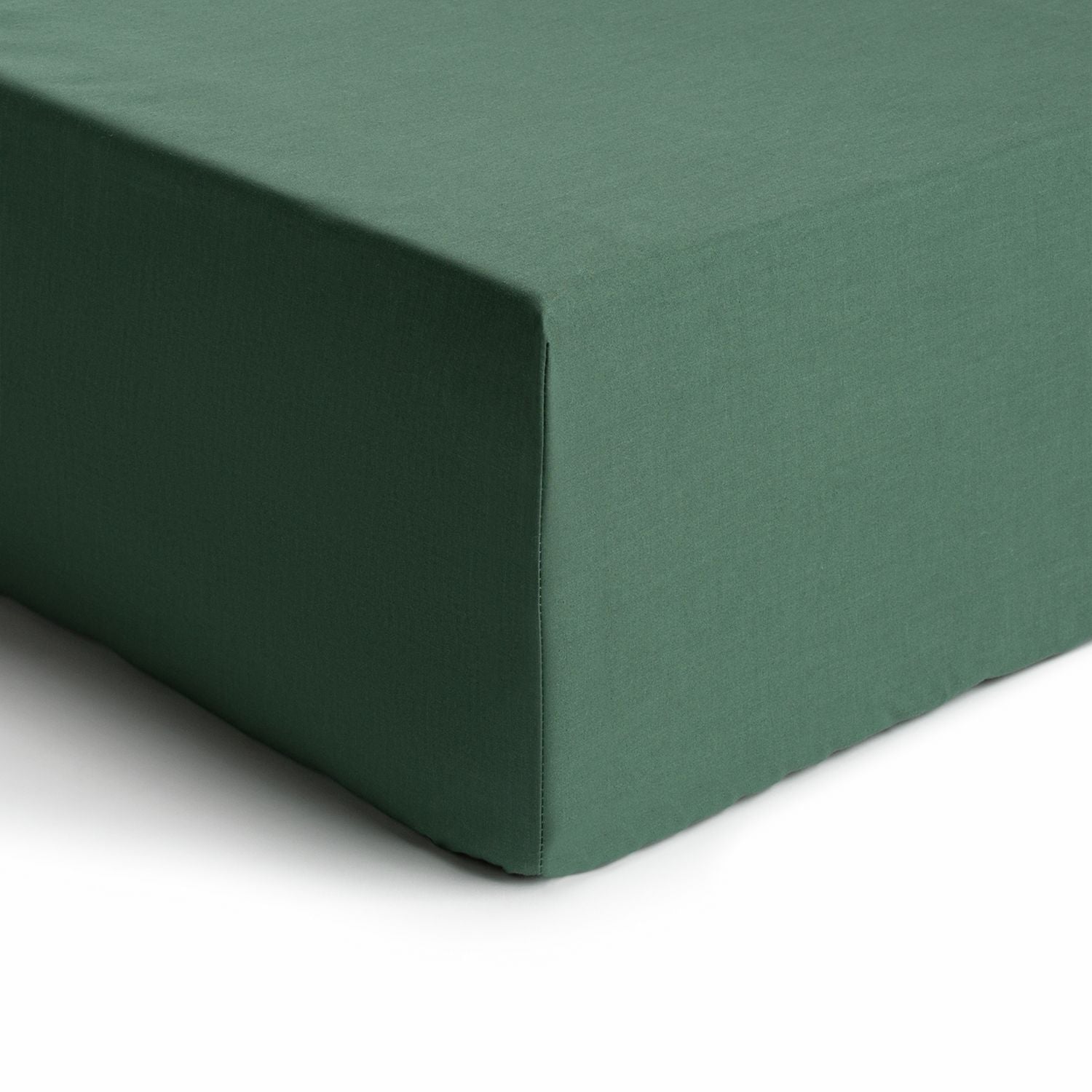 Habitat Cotton Rich 180 TC Leaf Green Fitted Sheet - King