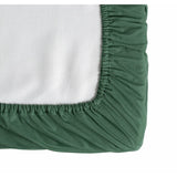 Habitat Cotton Rich 180 TC Leaf Green Fitted Sheet - King