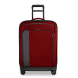 Briggs & Riley medium expandable 4 wheel spinner suitcase 66cm Brick, imported from the UK