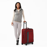 Briggs & Riley medium expandable 4 wheel spinner suitcase 66cm Brick, imported from the UK