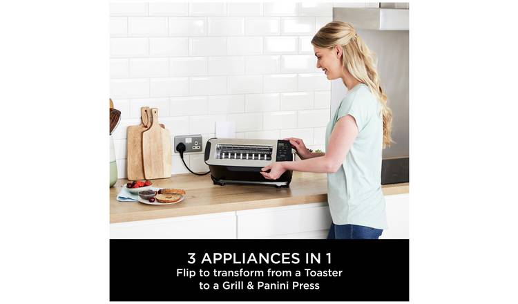 Ninja Foodi ST200UK 3-in-1 Toaster, Grill & Panini Press