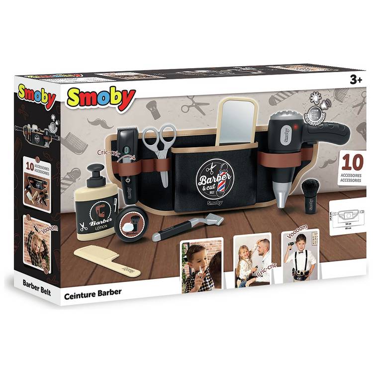 Smoby Barber Tool Belt role play toy, imported from the UK