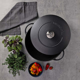 Tramontina enamelled cast iron wok 32cm 5.0L (British brand)