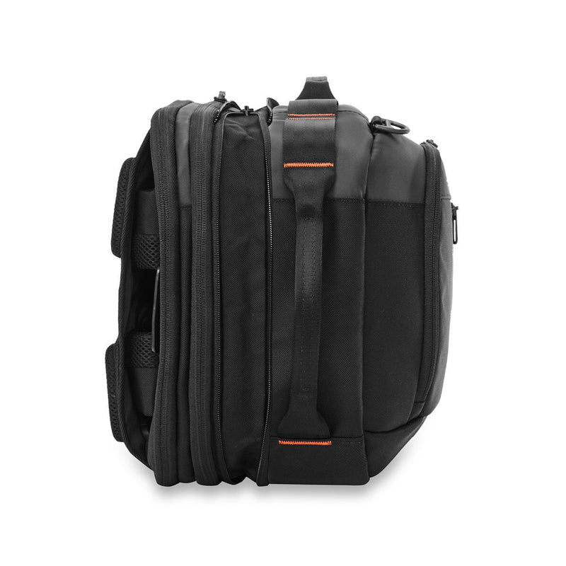 Briggs & Riley convertible backpack duffle in black, imported from the UK
