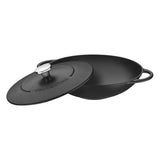 Tramontina enamelled cast iron wok 32cm 5.0L (British brand)