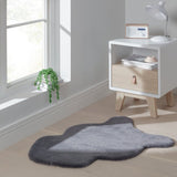 Habitat Supersoft Faux Fur Grey Shaggy Rug 60x90cm, imported from the UK