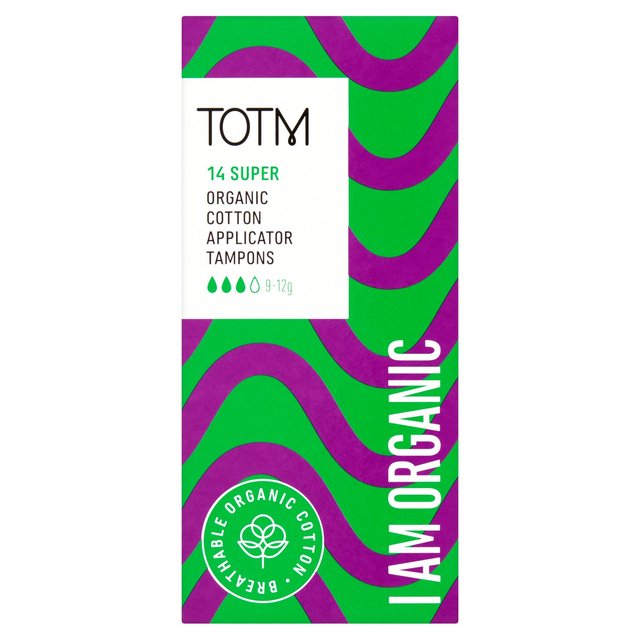 TOTM Organic Cotton Applicator Tampons Super   14 per pack GOODS M&S   