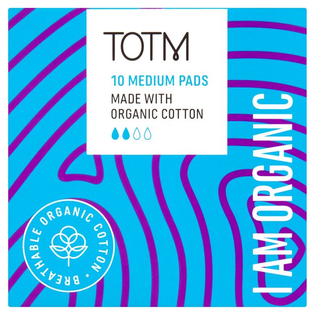 TOTM Organic Cotton Medium Pads   10 per pack GOODS M&S   