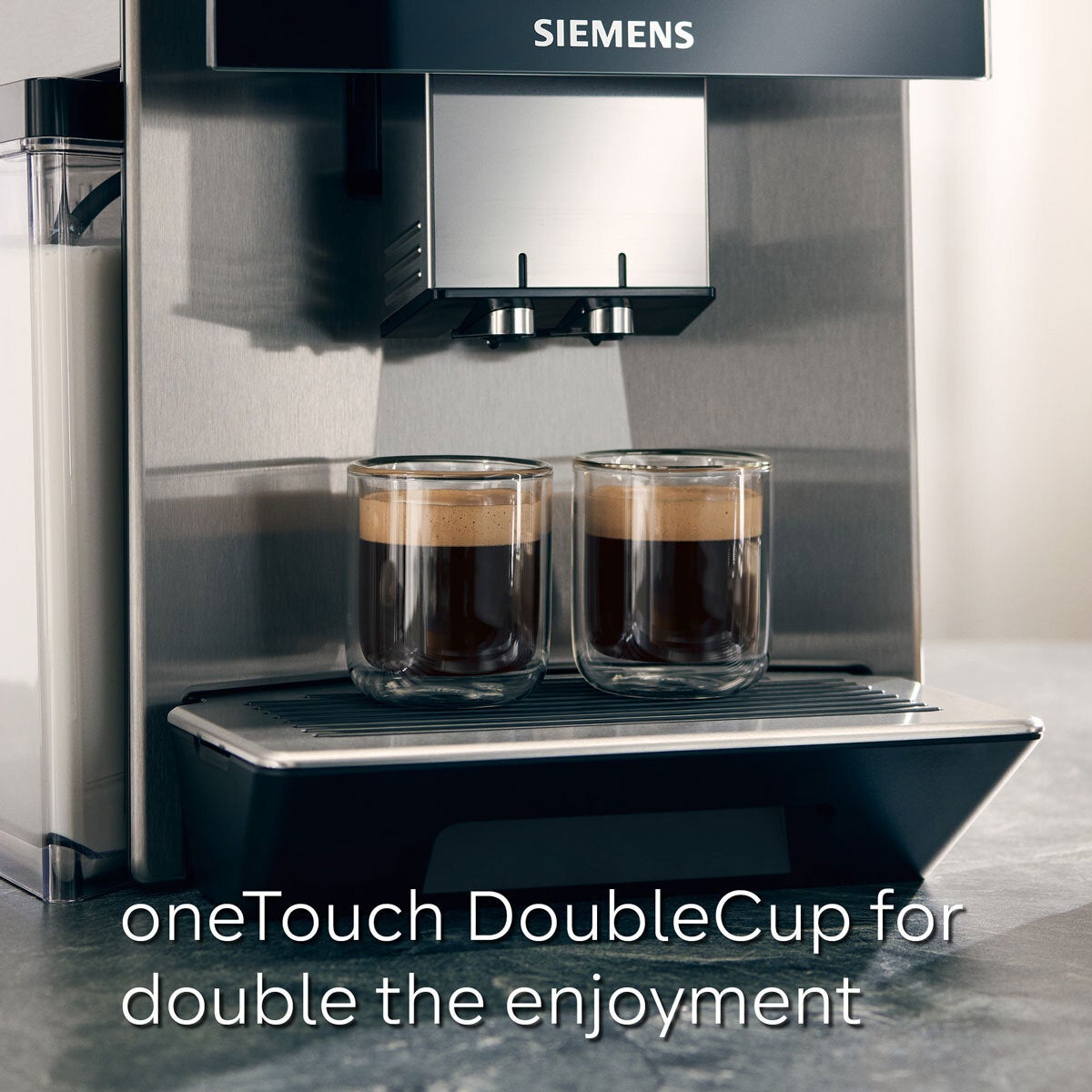 Siemens EQ900+ coffee machine silver, imported from the UK