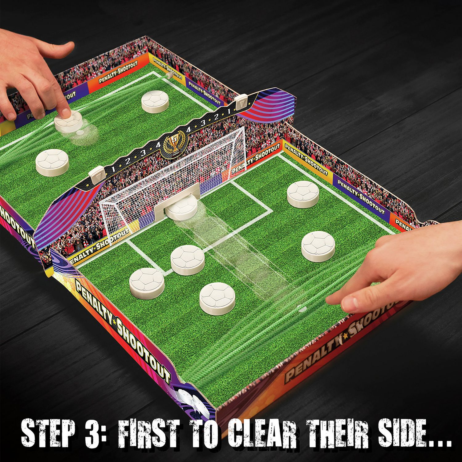 Ideal Penalty Shootout Game fold-out stadium (British brand)
