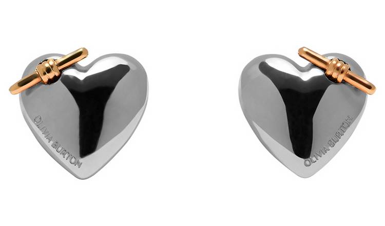 Olivia Burton heart stud earrings 8mm, imported from the UK