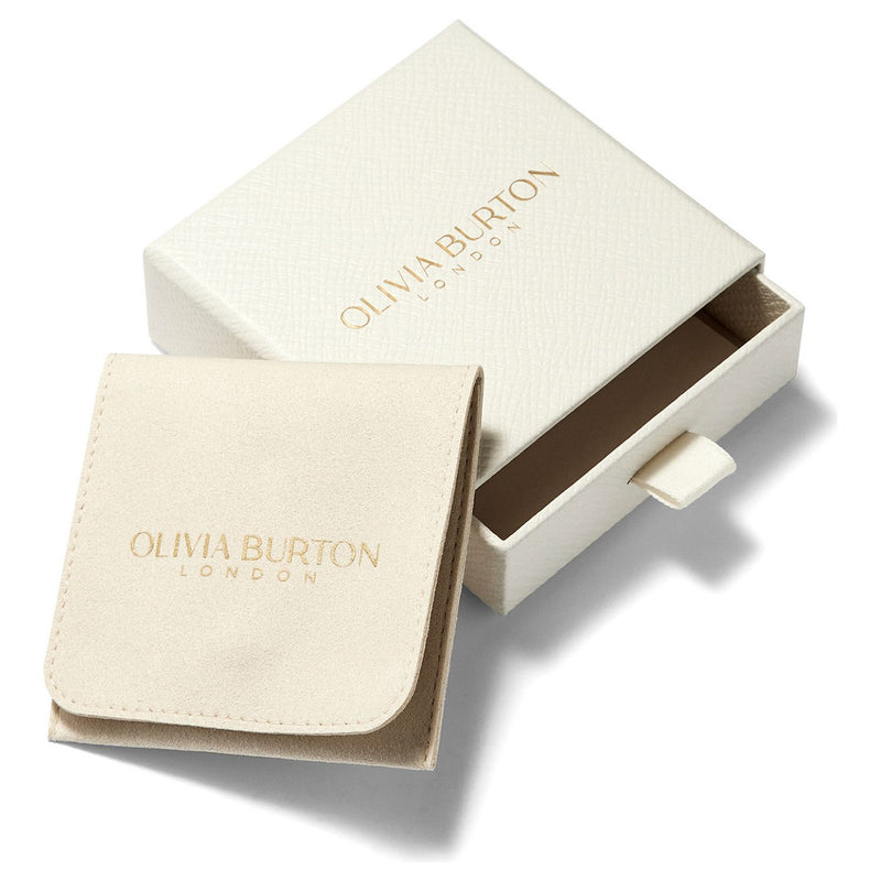 Olivia Burton stainless steel knot heart necklace, imported from the UK