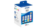 Epson 104 EcoTank ink cartridges 4-pack, UK version