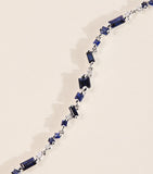 Suzanne Kalan white gold diamond and blue sapphire bracelet - British product