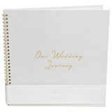 Amore wedding journal pastel grey floral cover - British product