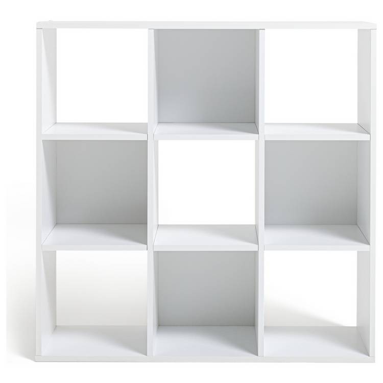 Argos Home Squares 9 Cube Storage Unit white - British product