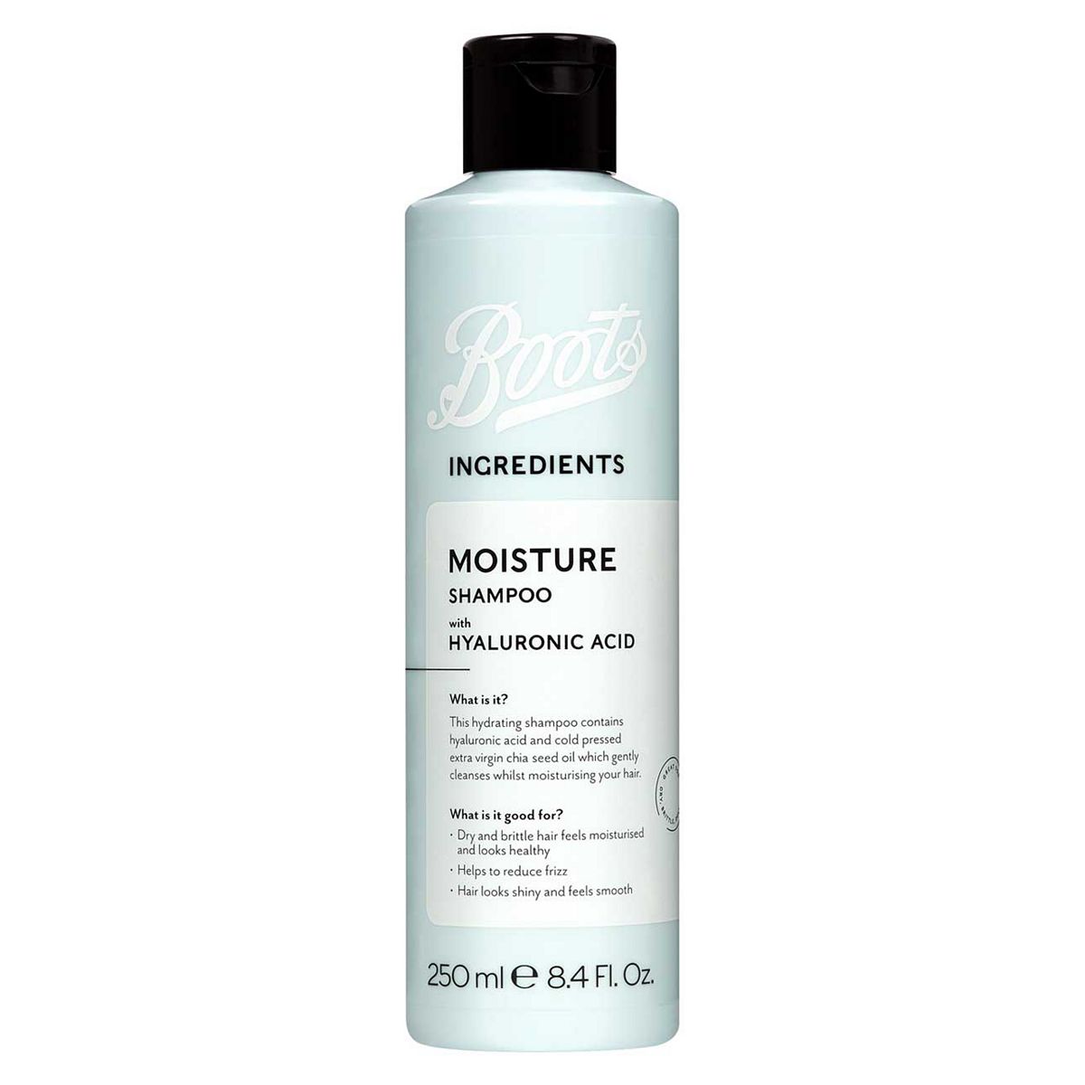 Boots Ingredients Moisture Shampoo With Hyaluronic Acid 250ml GOODS Boots   