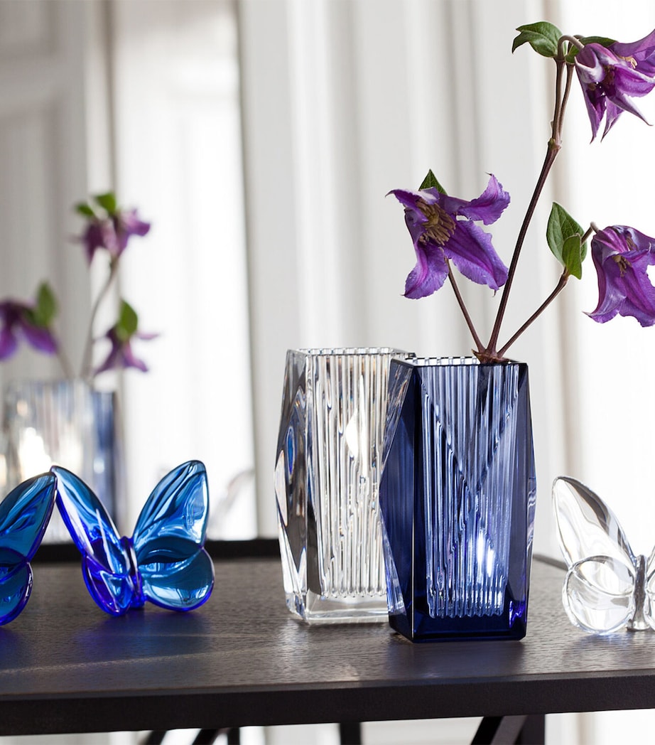 Baccarat Papillon Lucky Butterfly Blue Ornament - British product
