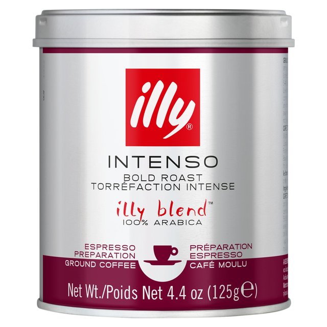 illy Dark Ground Coffee Bold Roast   125g GOODS M&S   