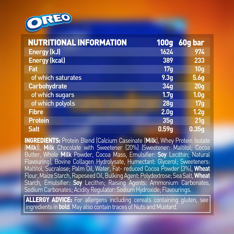 Grenade Oreo protein bar 12x60g (British brand)