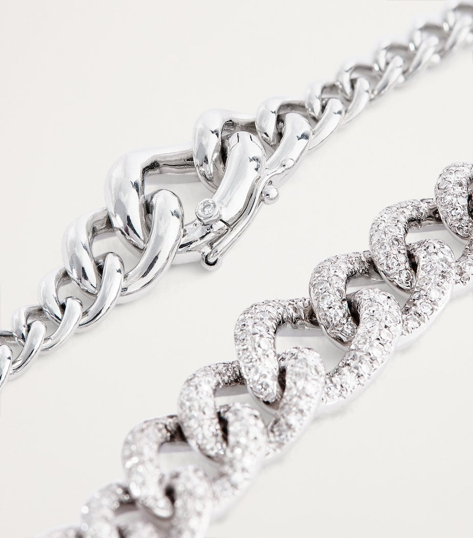 SHAY pavé white gold diamond bracelet, UK version