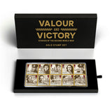 Royal Mail WWII gold stamp set limited edition (British brand)