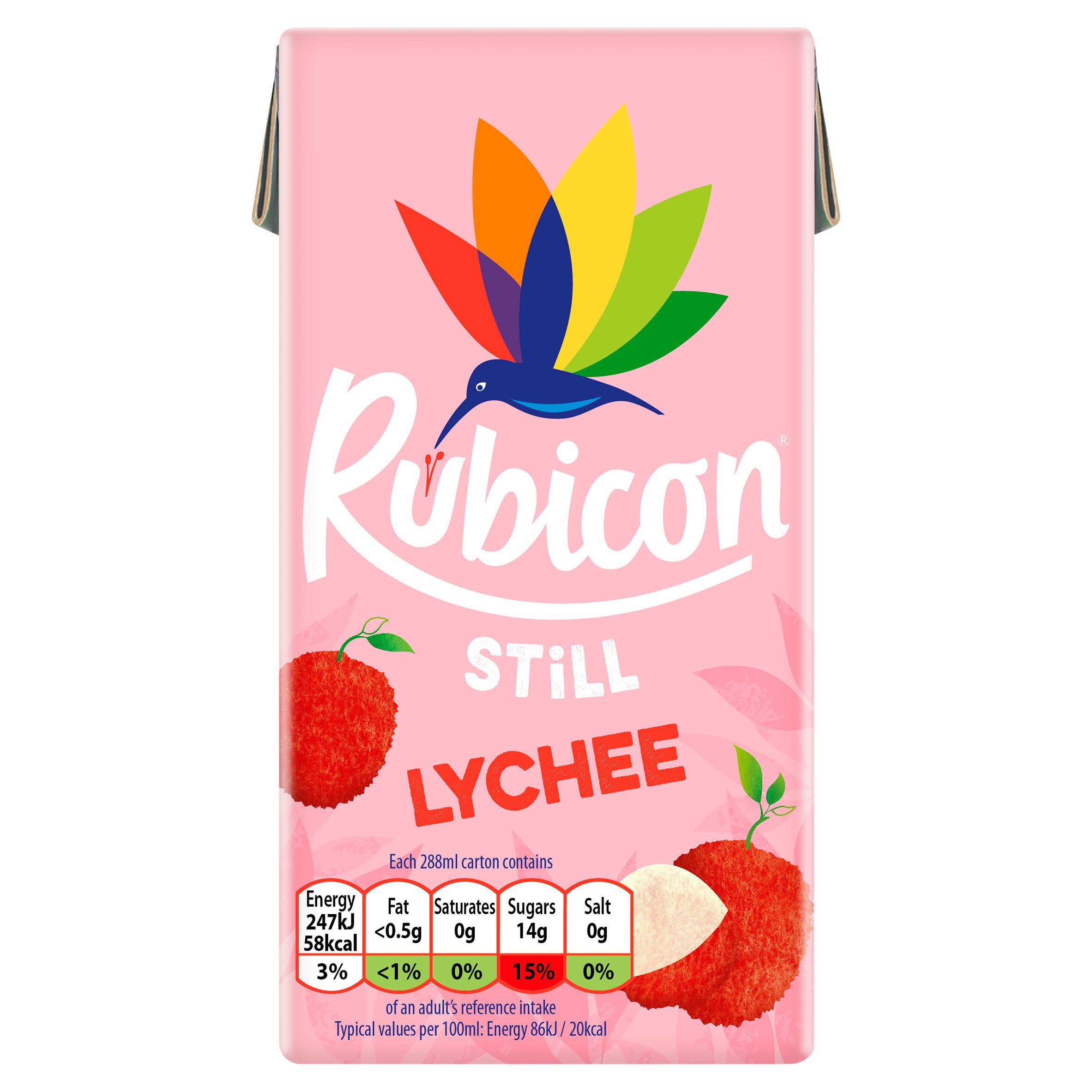 Rubicon Still Lychee Fruit Juice Drink 288ml GOODS Sainsburys   