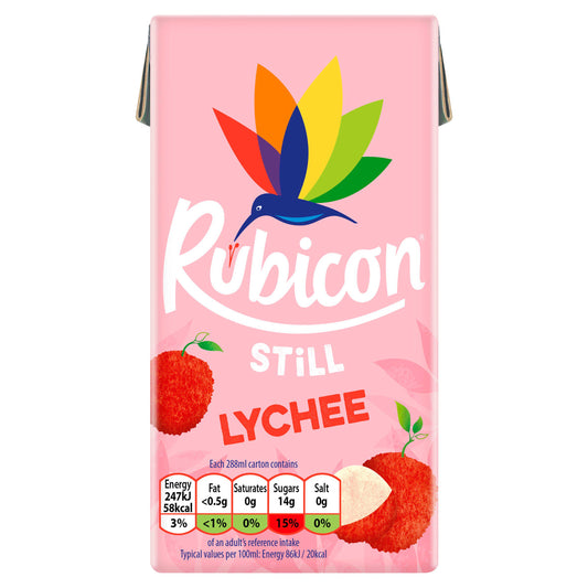 Rubicon Still Lychee Fruit Juice Drink 288ml GOODS Sainsburys   
