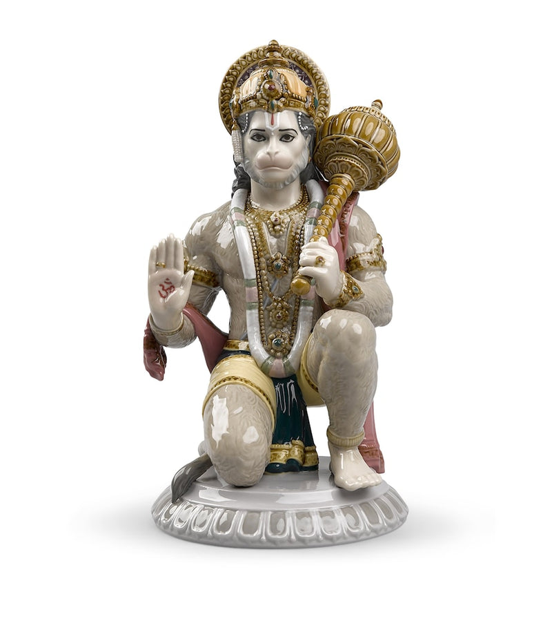 Lladró porcelain Hanuman figurine 27cm, imported from the UK